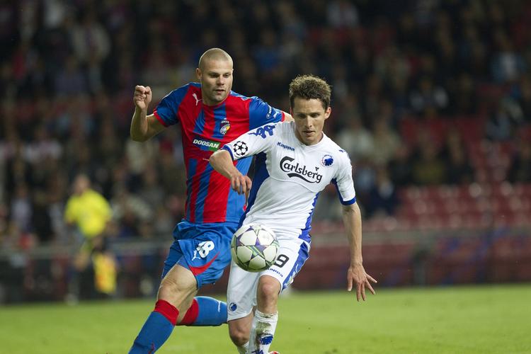 straffet. FCK's Morten Nordstrand bevarer optimismen trods et skidt udgangspunkt før returopgøret mod Viktoria Plzen. 