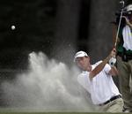 komplimenter. Anders Hansen kommer fri af bunkeren på femte hul ved PGA Championship golf tournament i Atlanta. 
