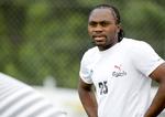 skadet. En forstrækning koster Peter Utaka deltagelsen i aftenens kamp mod Villarreal. 