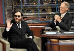 Alvorligt. David Letterman er en af USA's mest populære tv-værter. Her er Joaquin Phoenix på besøg i The Late Show. 