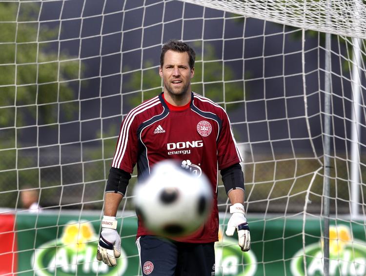 sulten. Thomas Sørensen kom på banen for Stoke - og leverede en fin indsats mod FC Thun. 