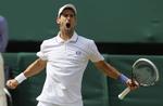 Verdensetter. Novak Djokovic har spillet sig til semifinalerne med en sejr over Gael Monfils. 