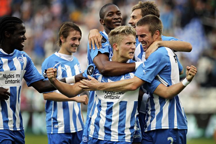 Jaaaaaa! OB tankede selvtillid i går med en flot 3-1 sejr over Lyngby i Superligaen. Her får Christian Sørensen al sin energi ud efter sit flotte mål til 1-0. 