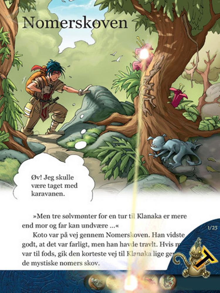 Taynikma til iPad stråler af flotte, skarpe tegninger, men det ændrer ikke ved, at der ikke er meget interaktivitet over app'en. 