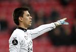 brandkamp. FC Nordsjællands målmand Jesper Hansen stod en af karrierens bedste kampe i Lissabon mod Sporting. 