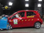 Prisfald. Kia Picanto kan smykke sig med fem stjerner efter crashtest. Derfor falder den i pris. Foto: FDM-Euro/NCAP 