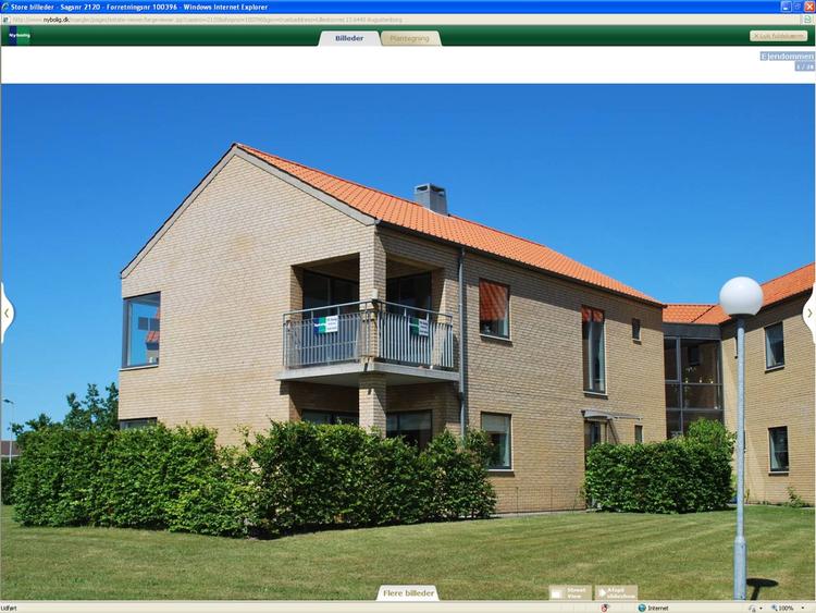 Billigt? 110 kvadratmeters andelsbolig kan i Augustenborg på Nordals erhverves for 20.000 kroner. (screendump fra Nybolig.dk) 