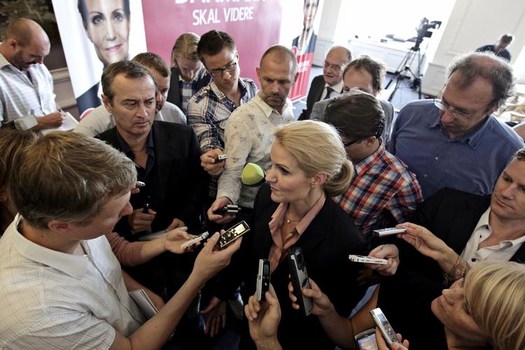 Presset? Thorning er favorit til statsministerposten, men dagens målinger går ikke hendes vej. 