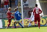 1-0. FC Nordsjællands første mål scorede Tobias Mikkelsen mod sine tidligere klubkammerater fra Lyngby. 