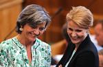 Foran. Vestager og Thorning ville erobre magten, hvis der var valg i dag. 
