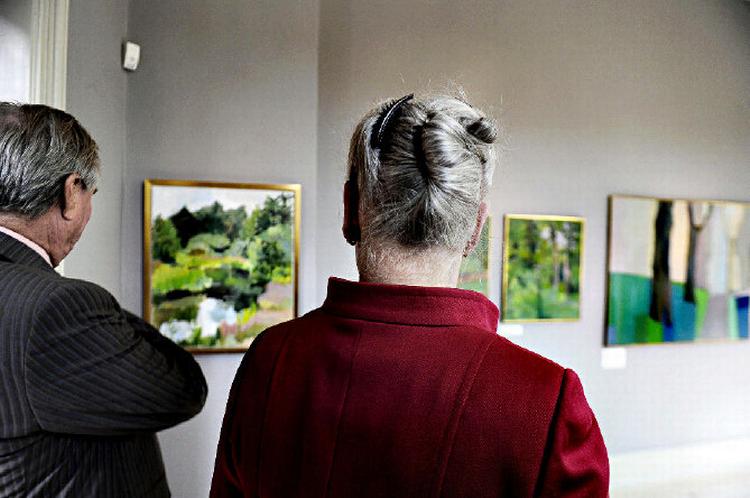 Succes. Skovgaard Museet i Viborg forøgede besøgstallet dramatisk, da  det udstillede dronning Margrethes malerier. 