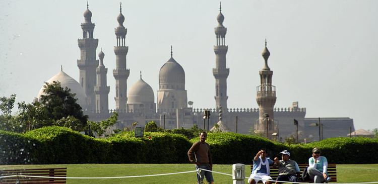 Mohammed Ali-moskeen set fra Al Azhar Park. 