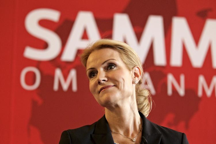 Udspil. Helle Thorning-Schmidt fremlægger S-SF's fælles valggrundlag. 