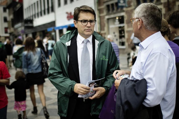 Argumenter. Brian Mikkelsen har gode nyheder med, når han skal møde flere vælgere de kommende dage. 