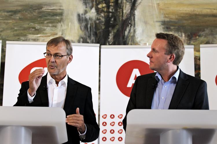 Sortsyn? Ole Sohn og Morten Bødskov skyder trods økonomisk fremgang stadig løs på regeringen. 