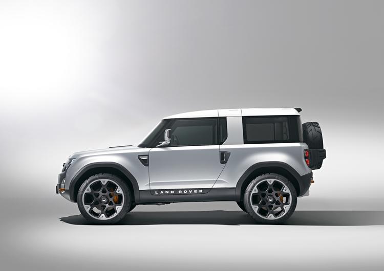 Fornyelsen. Den klassiske Land Rover Defender bliver om nogle år afløst af denne model. Forvent stadig fremragende terrænegenskaber. 