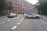 DRABSSAG. Vesterfælledvej i København er spærret af, efter en kvinde er fundet dræbt. 