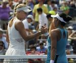Vinder. Caroline Wozniacki vandt 6-2, 6-4 over amerikaneren Vania King. 
