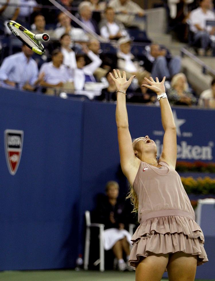 minderne. For to år siden reagerede Caroline Wozniacki, da han spillede sig i kvartfinalen ved US Open med en hårdt tilkæmpet sejr over Svetlana Kusnetsova. 