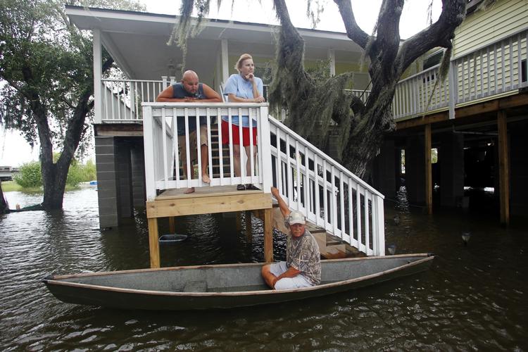 Oversvømmelse. Sådan så det ud 3. september i byen Jean Lafitte lidt syd for New Orleans. 