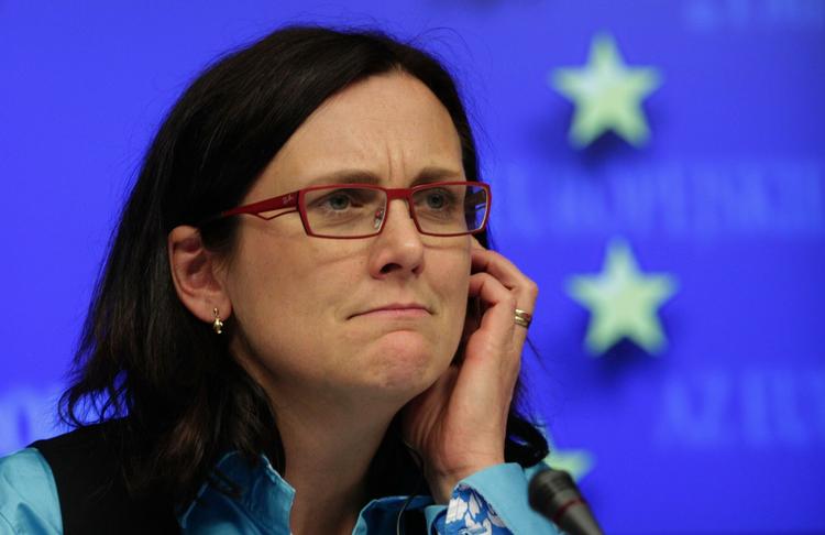 Grænsekontrol. Cecilia Malmström afviser at kommentere kontroversiel historie fra tysk avis. 