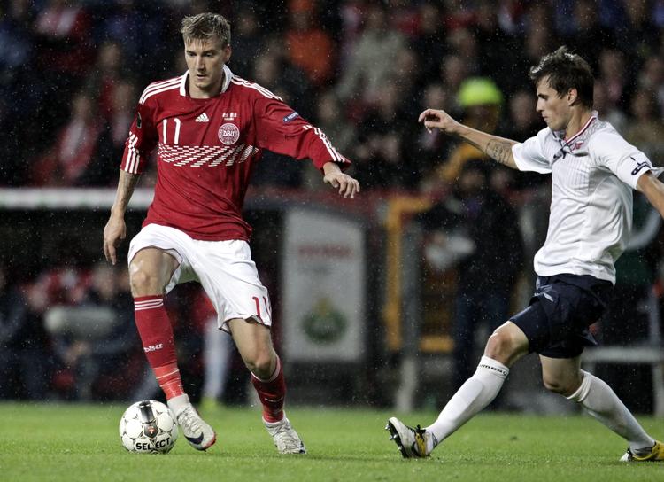 MÅLSCORER. Nicklas Bendtner var om nogen manden bag Danmarks sejr over Norge. 