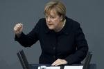 Den tyske forbundskansler ses her efter at forfatningsdomstolen har meddelt, at Angela Merkel ikke har brugt pengene i strid med den tyske forfatning. 
