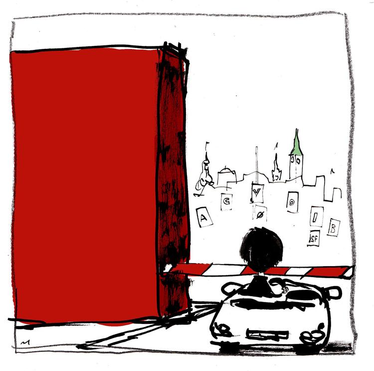 Tegning: Mette Dreyer. 