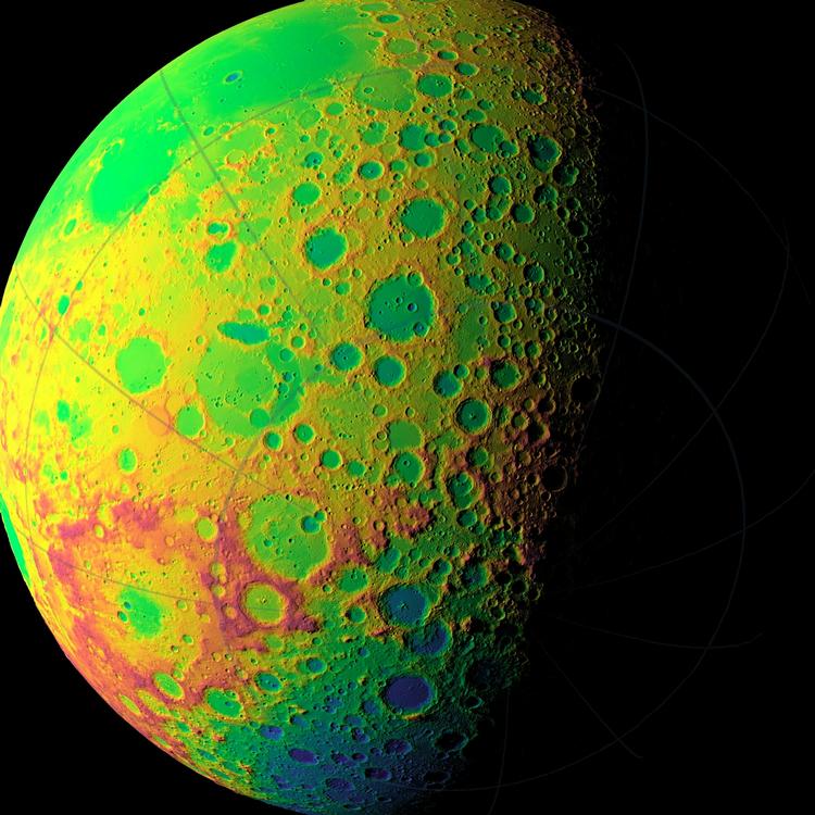 Rumfoto. De nye billeder af månen er offentliggjort af det amerikanske rumfartagentur Nasa. 