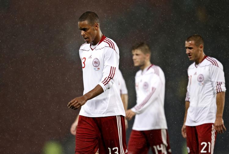 UDVIST. Mathias 'Zanka' Jørgensen formåede ikke at styre sit temperament, da U21-landsholdet mødte Nordirland. 