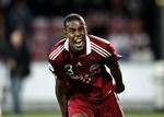 VRED. Mathias 'Zanka' Jørgensen er bestemt ikke tilfreds med den udvisning han fik i U21-landsholdets kamp mod Norge. 