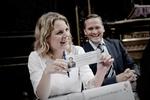 Valgdebat. Stemningen var afslappet mellem politikerne, inden debatten gik i gang. 