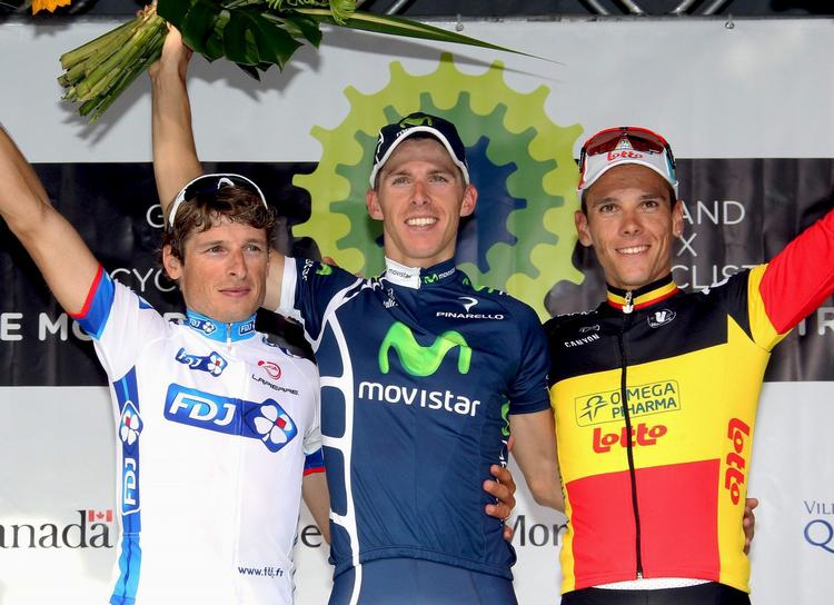 2'er. Philippe Gilbert (t.h.) blev slået med to sekunder af Rui Costa (i midten) 