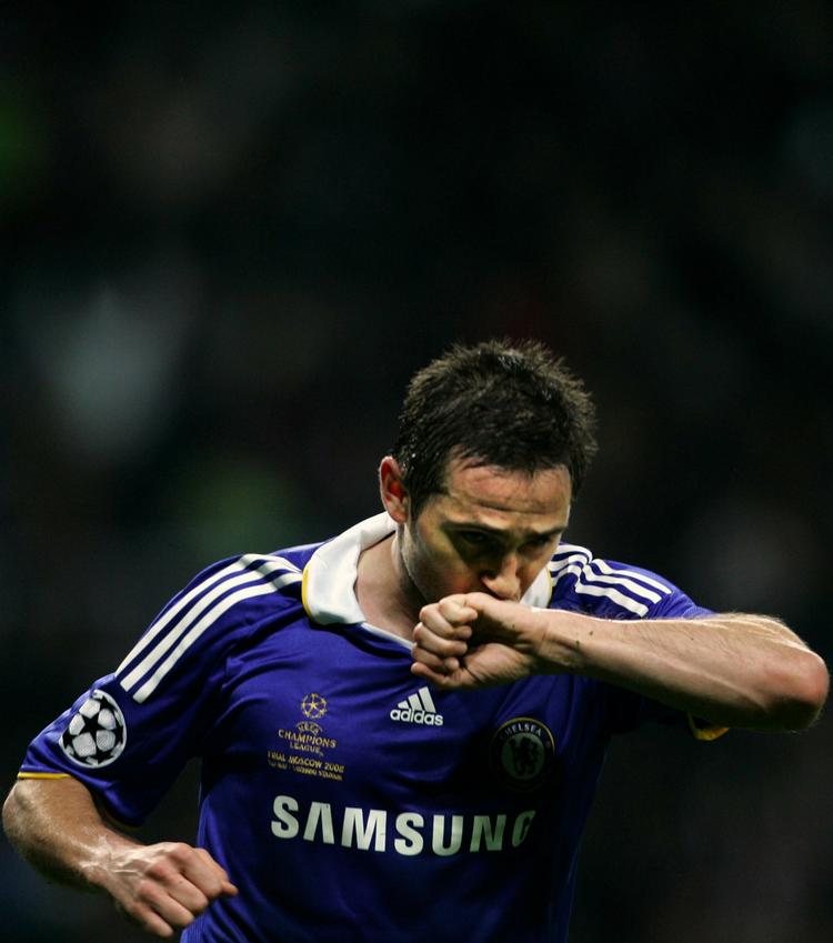 2008. Frank Lampard udlignede for Chelsea i finalen i 2008 mod Manchester United, men tabte efterfølgende opgøret i de direkte dueller fra 11-meterpletten. 