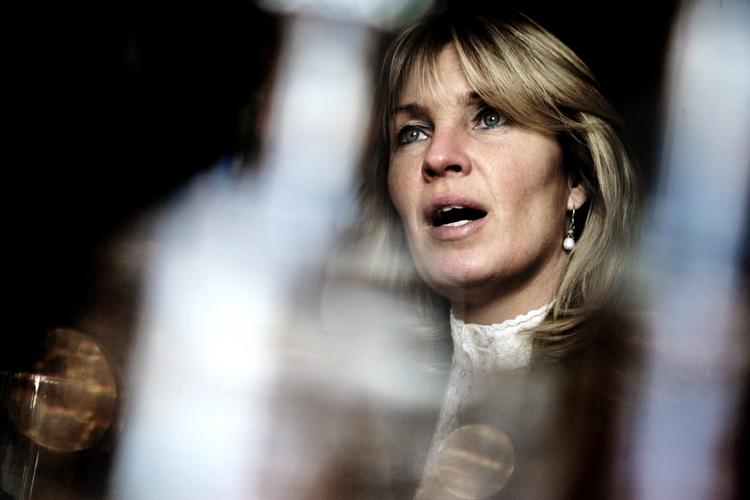 Foreign MInister Lene Espersen who says that a coalition attack on Libya is imminent. Archive.. 