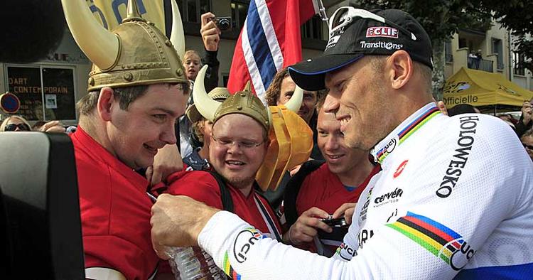 DRØMMESYN. Det er scener som det her nordmændene gerne vil se under cykel-VM i Danmark. 