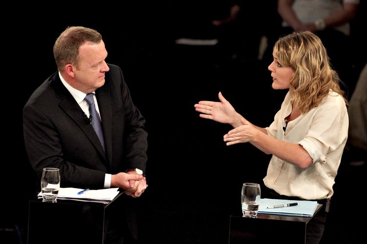 DEBAT. Kommentator Rasmus Jønsson mener, at Johanne Schmidt-Nielsen (Ø) kom bedst ud af aftenens partilederdebat i DR's koncertsal. 