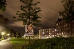 Valgkamp. Valgplakater i København by Night….. 