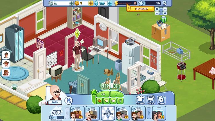 'The Sims Social' på Facebook er i udgangspunktet gratis, men er lettere at spille, hvis man betaler små beløb ved kasse et. Reelt set er spillet bygget op omkring hele tre forskellige slags valuta: Simoleons og Social Points, som skal tjenes via spilaktivitet, og så SimCash, der skal købes for ægte valuta. 