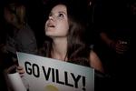 Tilhænger. Da Villy Søvndal indtog scenen, blev alle øjne rettet mod ham. 