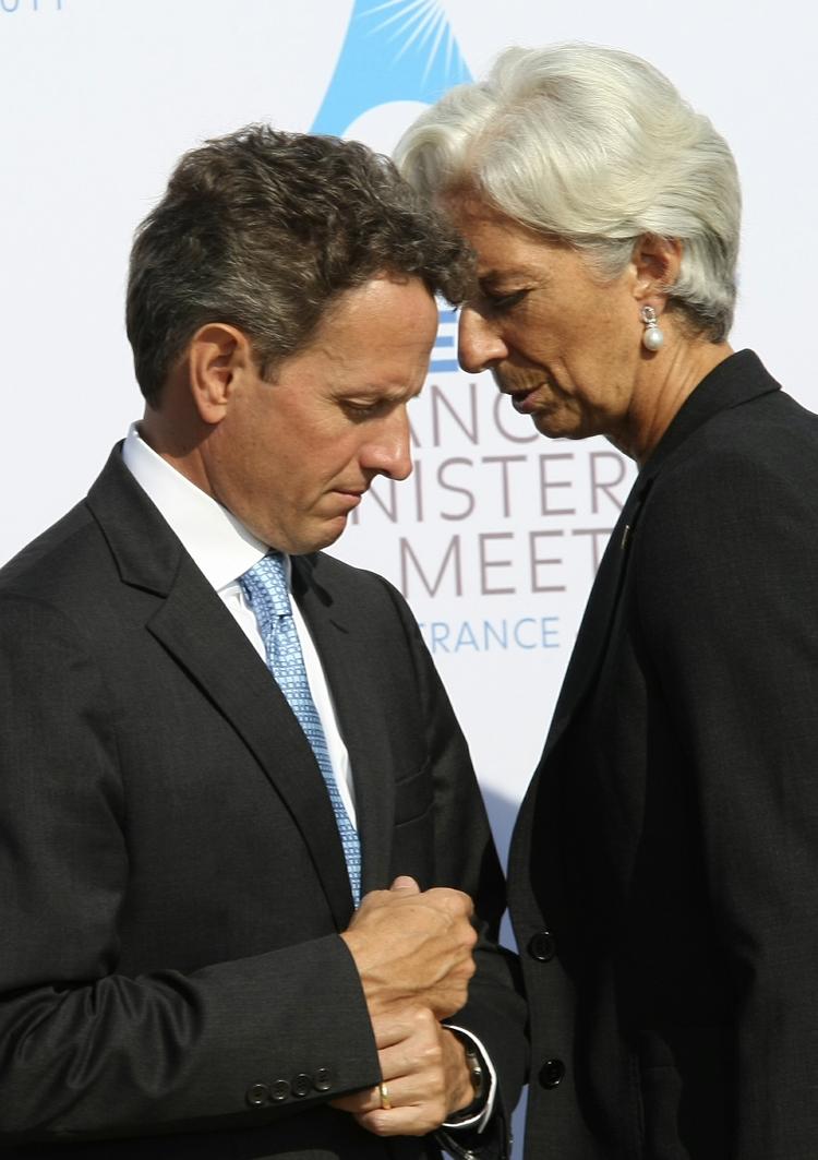 Topmøde. USA's finansminister, Timothy Geithner, mødtes med chefen for IMF, Christine Lagarde, i Frankrig i lørdags. I dag tager han til Polen for at lægge pres på EU's finansminstre. 