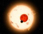 Dobbeltsol. En tegner giver sin forestilling af Nasas planetfund. 