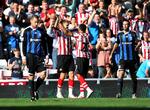 oplægger. Fire gange jublede Nicklas Bendtner over scoringer mod Stoke. 