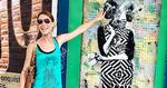 GADEKUNST. Amerikanske Melissa Foss viser graffitikunst frem i Buenos Aires' gader. 