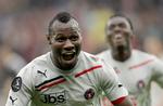 pantsat. Hvis FC Midtjylland skulle sælge Sylvester Igboun (tv.) eller Rilwan Hassan (th.) er det andre, der tjener på det. 