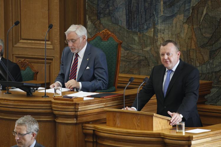 Reformår. »Dette folketingsår er reformernes år«, siger Løkke i sin afslutningstale. 