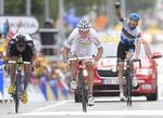 titelbejlere. Edvald Boasson Hagen (t.v.) og Thor Hushovd (i midten) er de to stærke norske VM-magneter. 