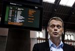UDFORDRING. Direktør i DSB, Christian Roslev, har i dag holdt pressemøde på DSB's hjemmebane Københavns Hovedbanegård. 
