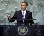 »Jeg mente dengang som nu, at Palæstina fortjener en egen stat. Men hvad jeg også sagde, var, at en reel fred kun kan opnås af Israel og Palæstina«, sagde Obama i FN. 