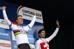 VM. Tony Martin (tv.) har vundet bronze to gange før men sikrede sig i år guld ved VM i enkeltstart. Sølvvinderen Fabian Cancallara har vundet VM i enkeltstart fire gange før. 